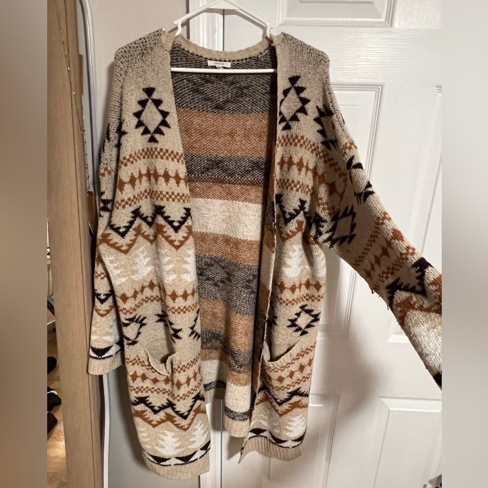 Neutral Aztec sweater